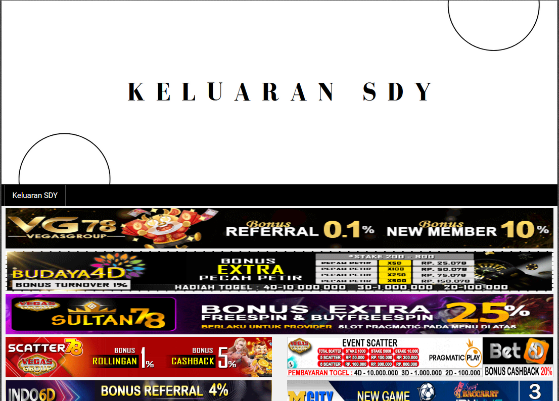 Keluaran SDY