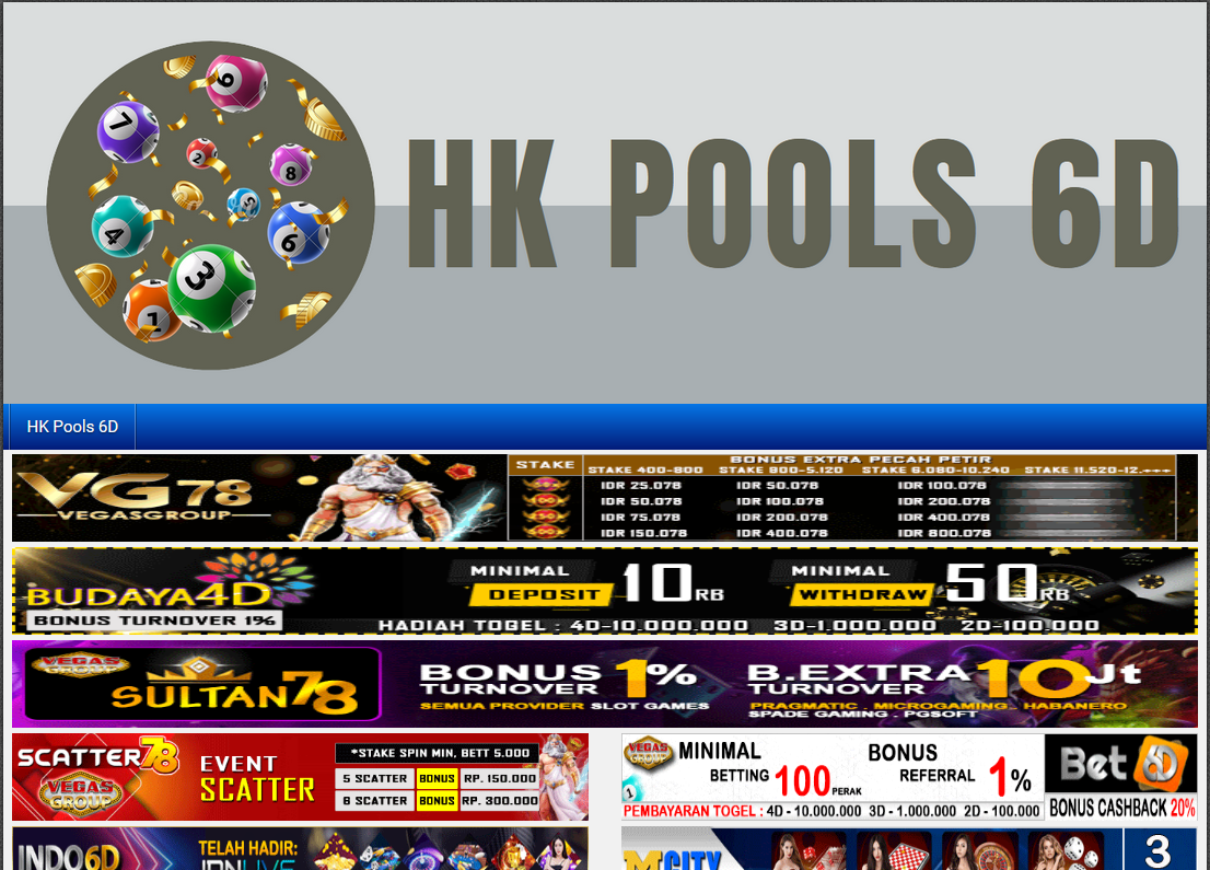 HK Pools 6D