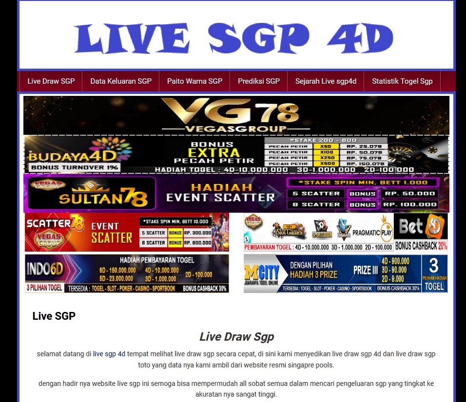 Live SGP 4D