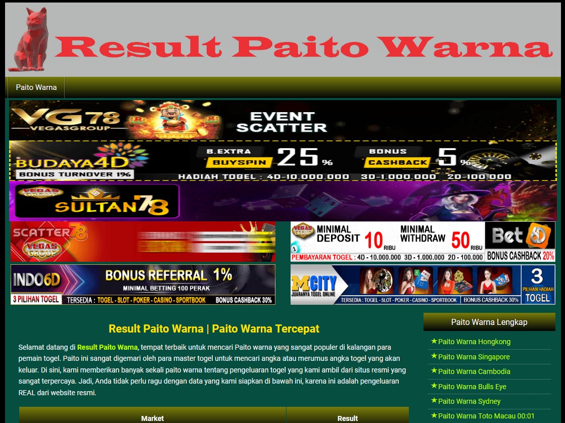 Result Paito Warna