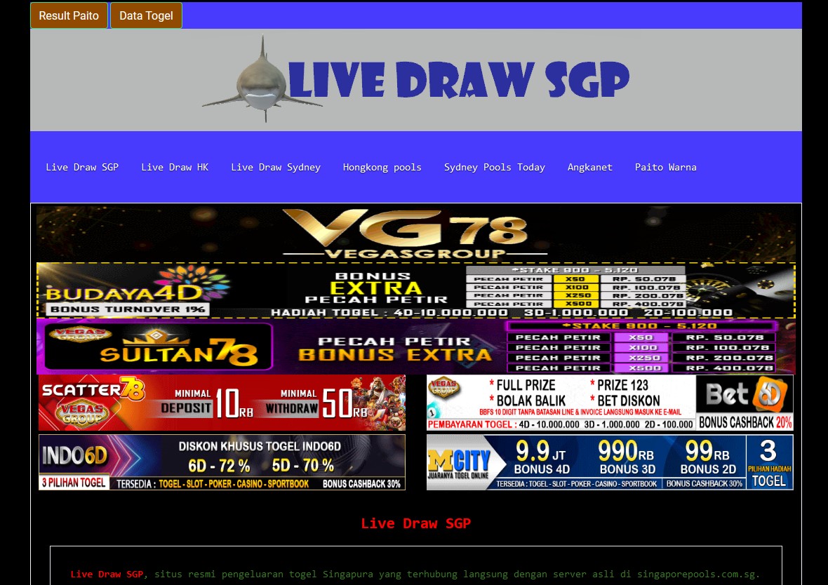 Live Angka SGP