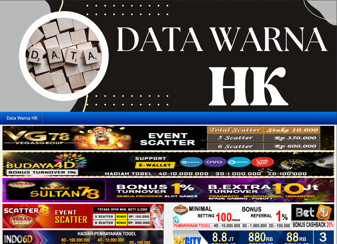 Data Warna HK Hongkong