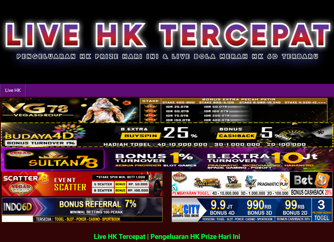 Live HK Tercepat