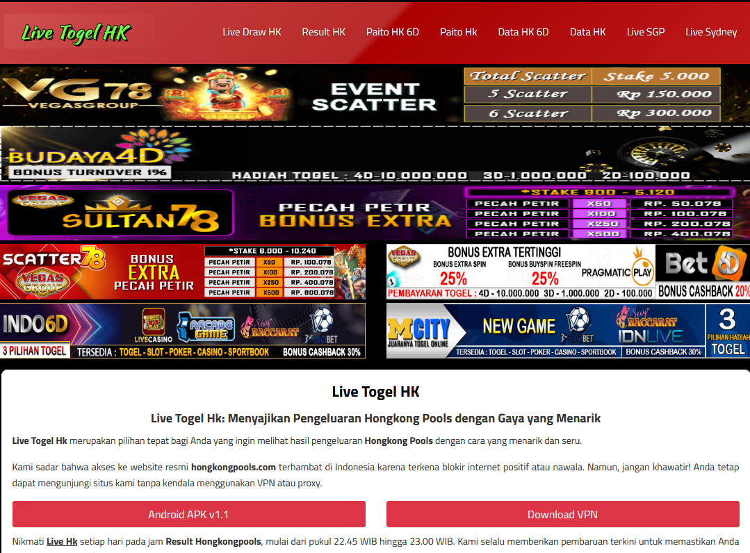 Live Togel HK