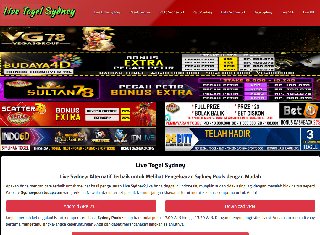 Live Togel Sydney